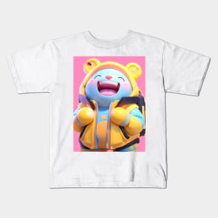 AKBLM - KUMA LOVES CHOCOLATE チョコレート | CUTE ANIME MASCOT THAT MAKES YOU SMILE Kids T-Shirt